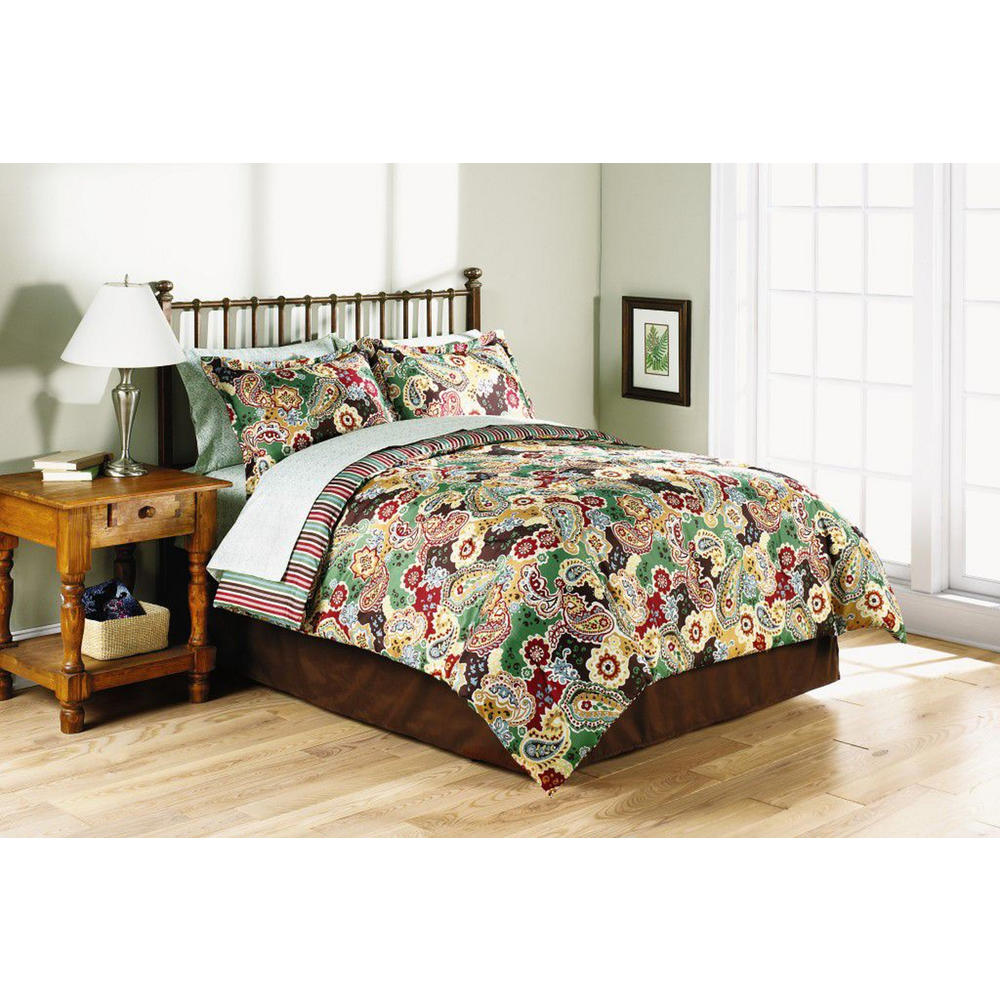 Essential Home Complete Bed Set - Persian Paisley