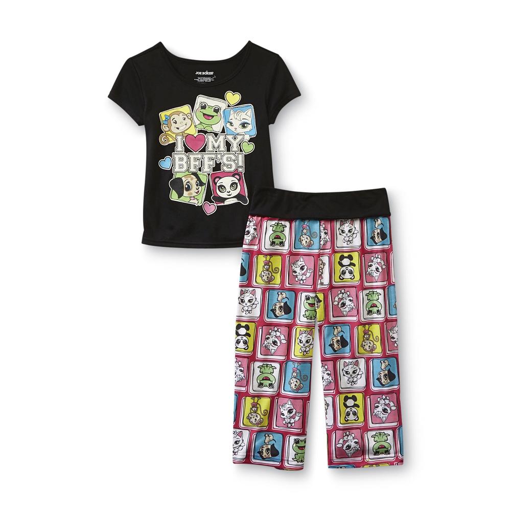 Joe Boxer Girl's Pajama Top & Shorts - Love & Dream