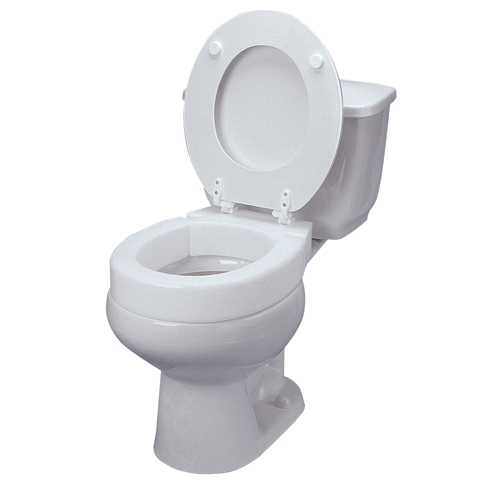 SP Ableware Maddak DMI Hinged Elevated Toilet Seat, Elongated