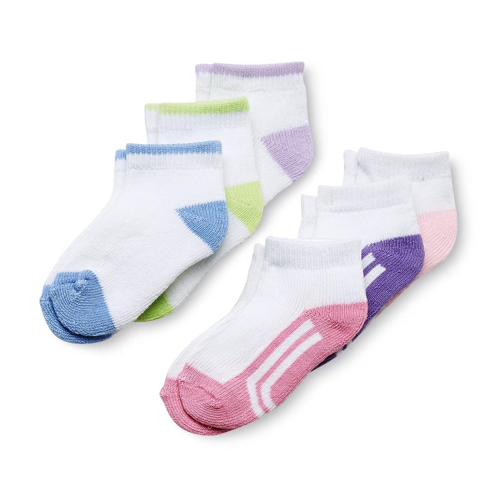 Athletech Infant & Toddler Girl's 6-Pairs Performance Low-Cut Socks