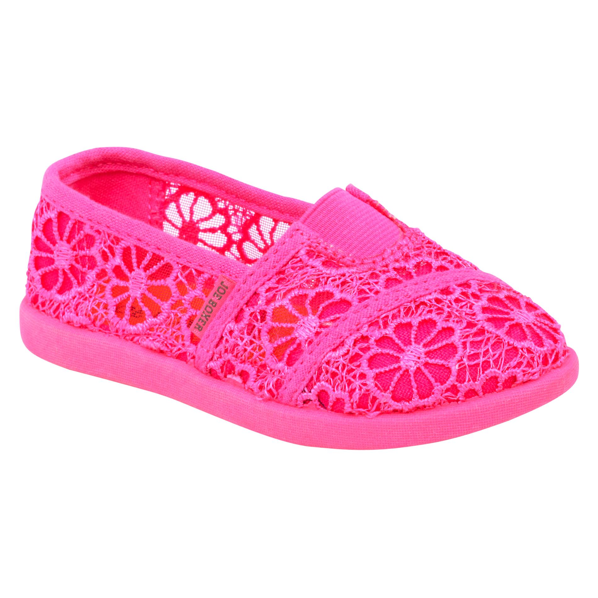 Joe Boxer Toddler Girl's Brooklyn Pink Floral Casual Shoe
