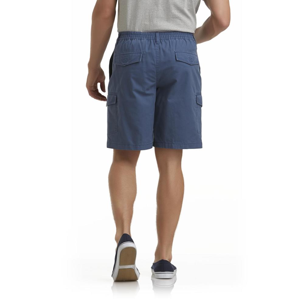 Basic Editions Men's Woven Cargo Shorts - Herringbone