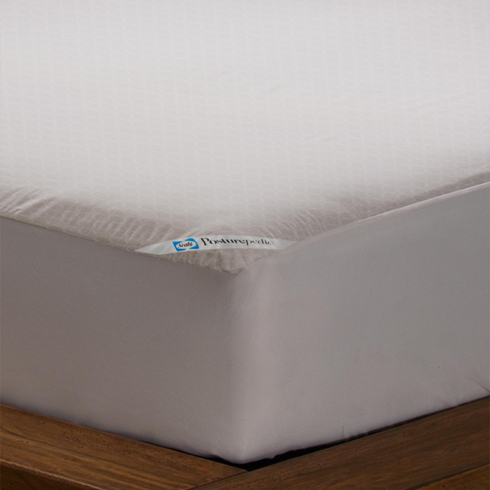 Sealy Embossed Microfiber Allergy Protection Mattress Cover