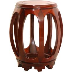 Oriental Furniture Rosewood Circular Stand - Honey