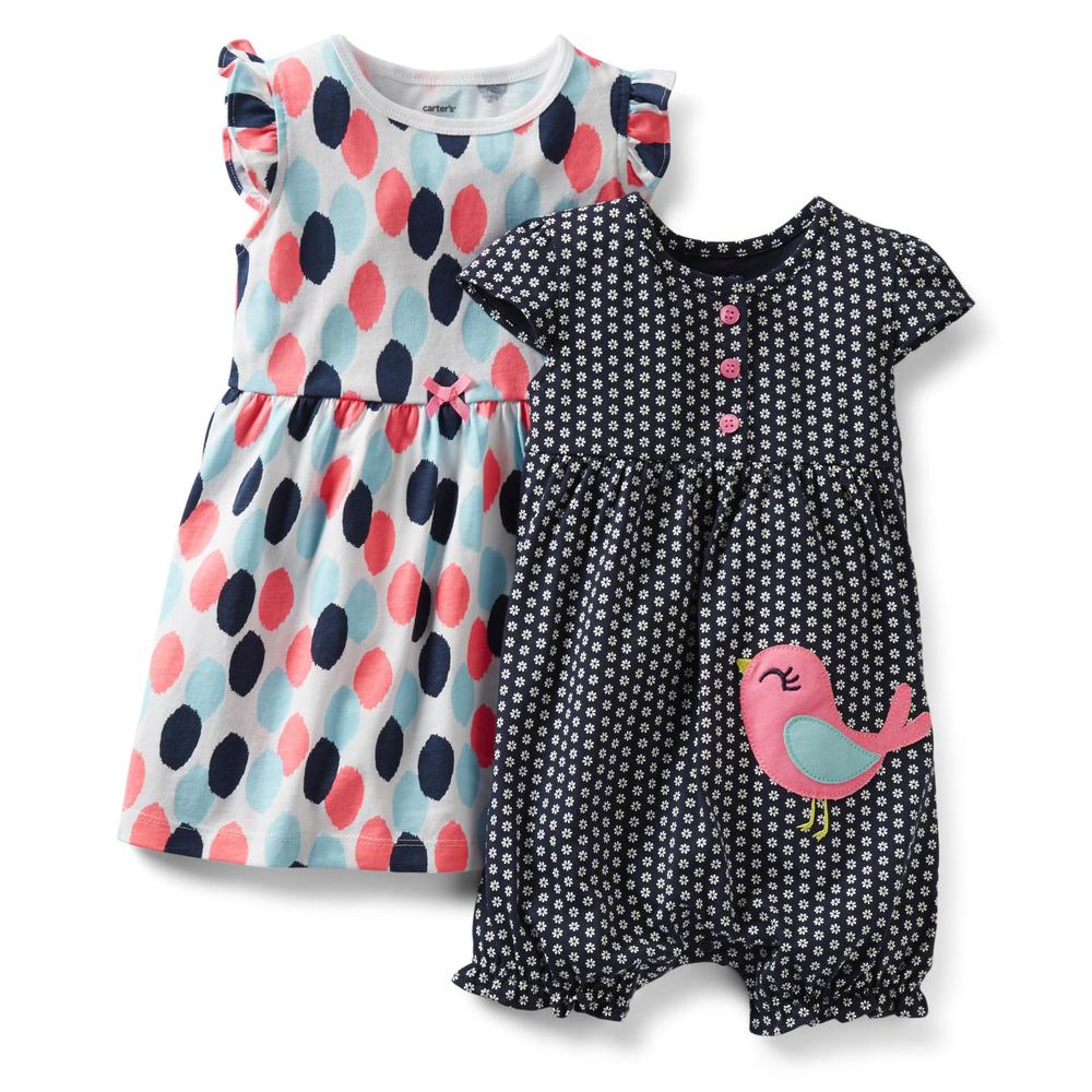 Carter's Newborn & Infant Girl's Romper & Dress - Bird
