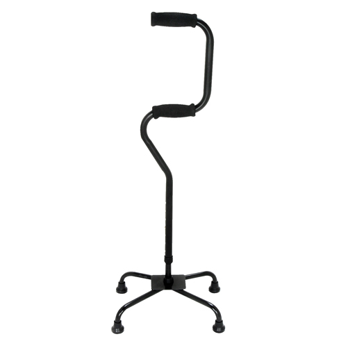 HealthSmart&#174; Sit-to-Stand Quad Canes, Black, Large Base