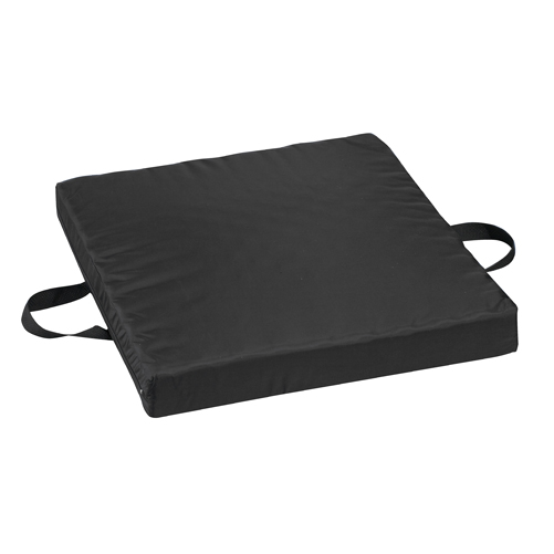 DMI&#174; Waffle Foam/Gel Seat Cushion, Oxford Nylon Cover, Black, 18" x 20" x 2-1/2"