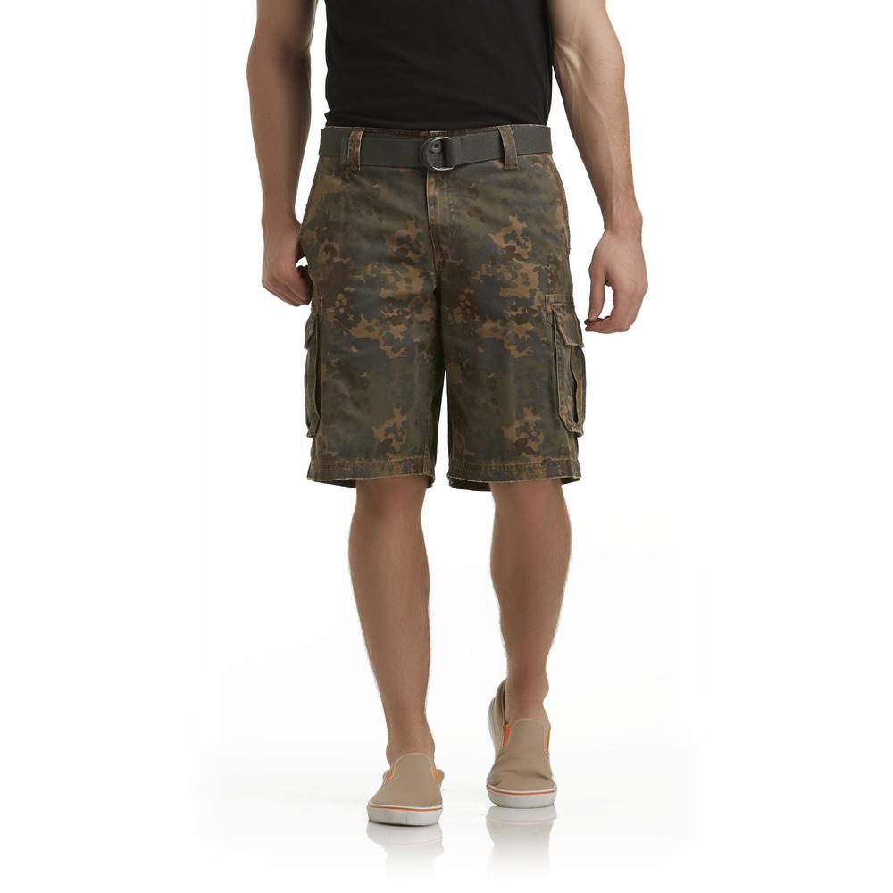 Route 66 Men's Belted Cargo Shorts - Camouflage