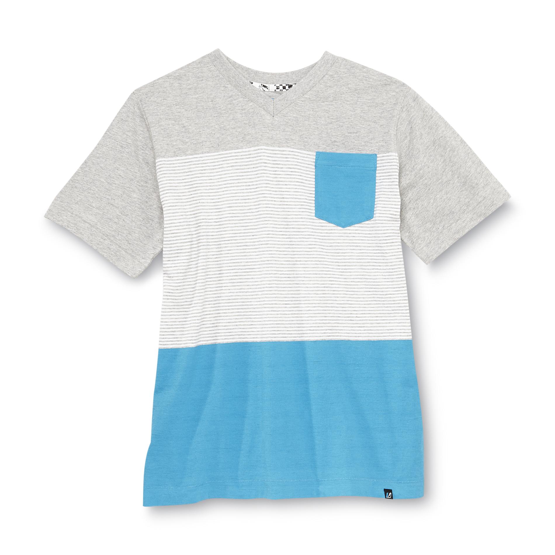 Amplify Boy's V-Neck Short-Sleeve T-Shirt - Striped