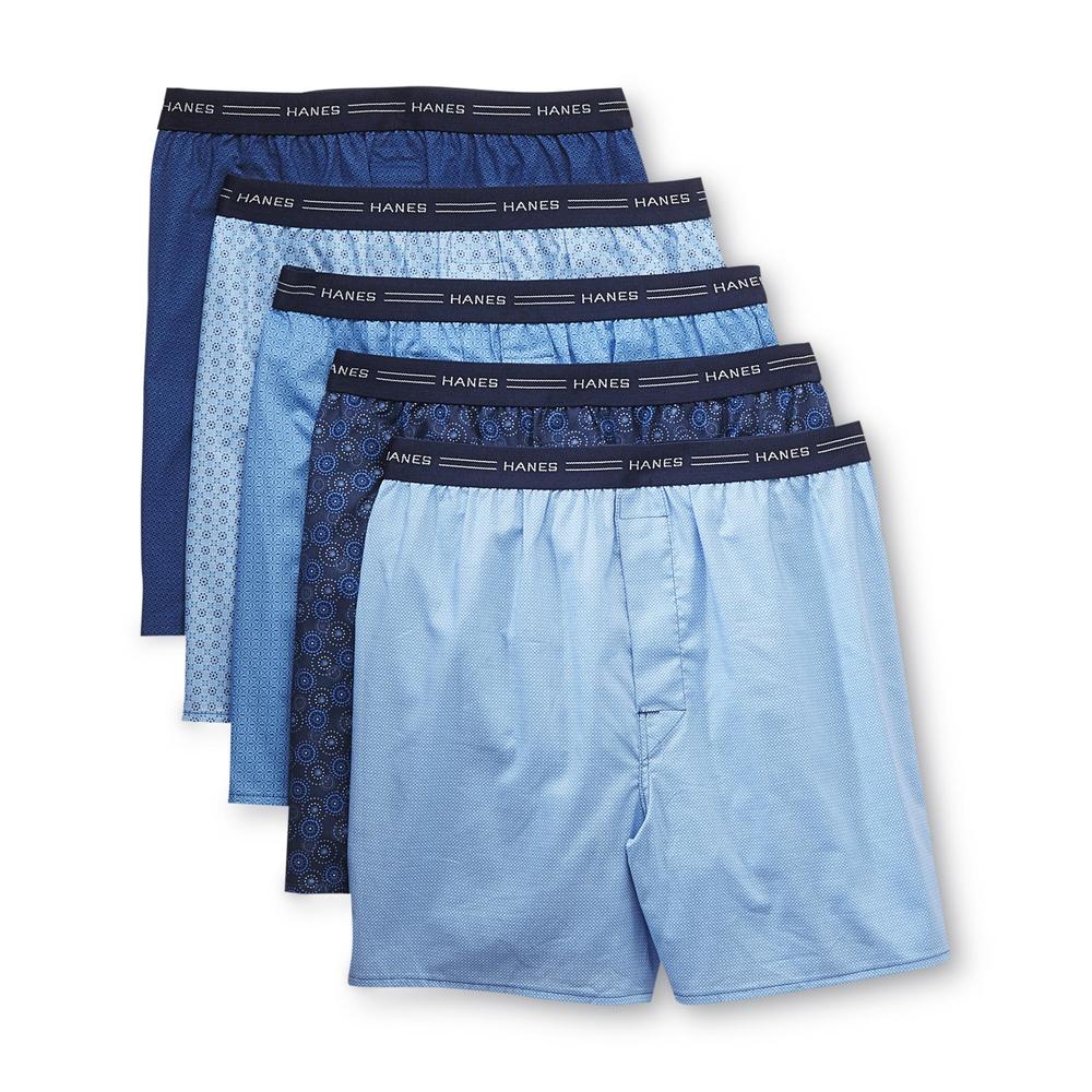 Hanes Men's 5-Pack Boxer Shorts - Printed - Assorted Colors