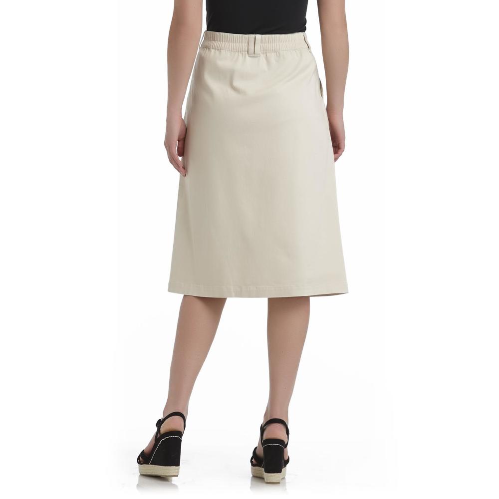 Laura Scott Petite's Button-Front Skirt