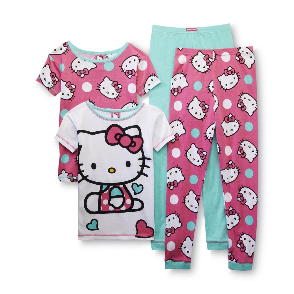 Hello Kitty Girl's 2-Pairs Pajamas