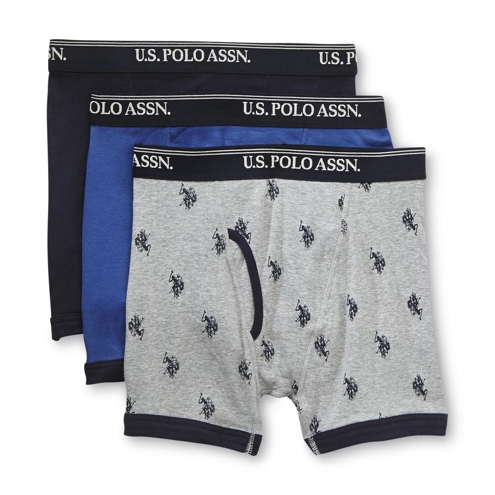U.S. Polo Assn. Men's 3-Pack Boxer Briefs