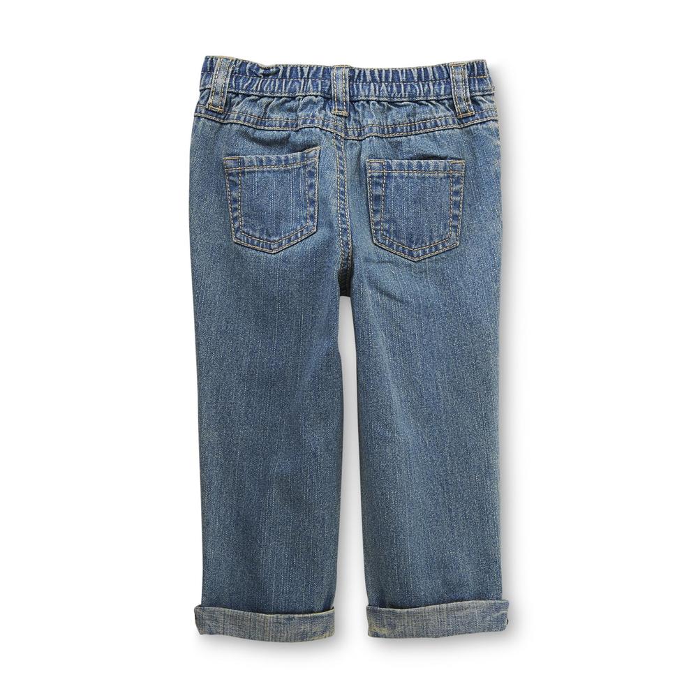 Route 66 Infant & Toddler Girl's Cuffed Jeans - Flowers