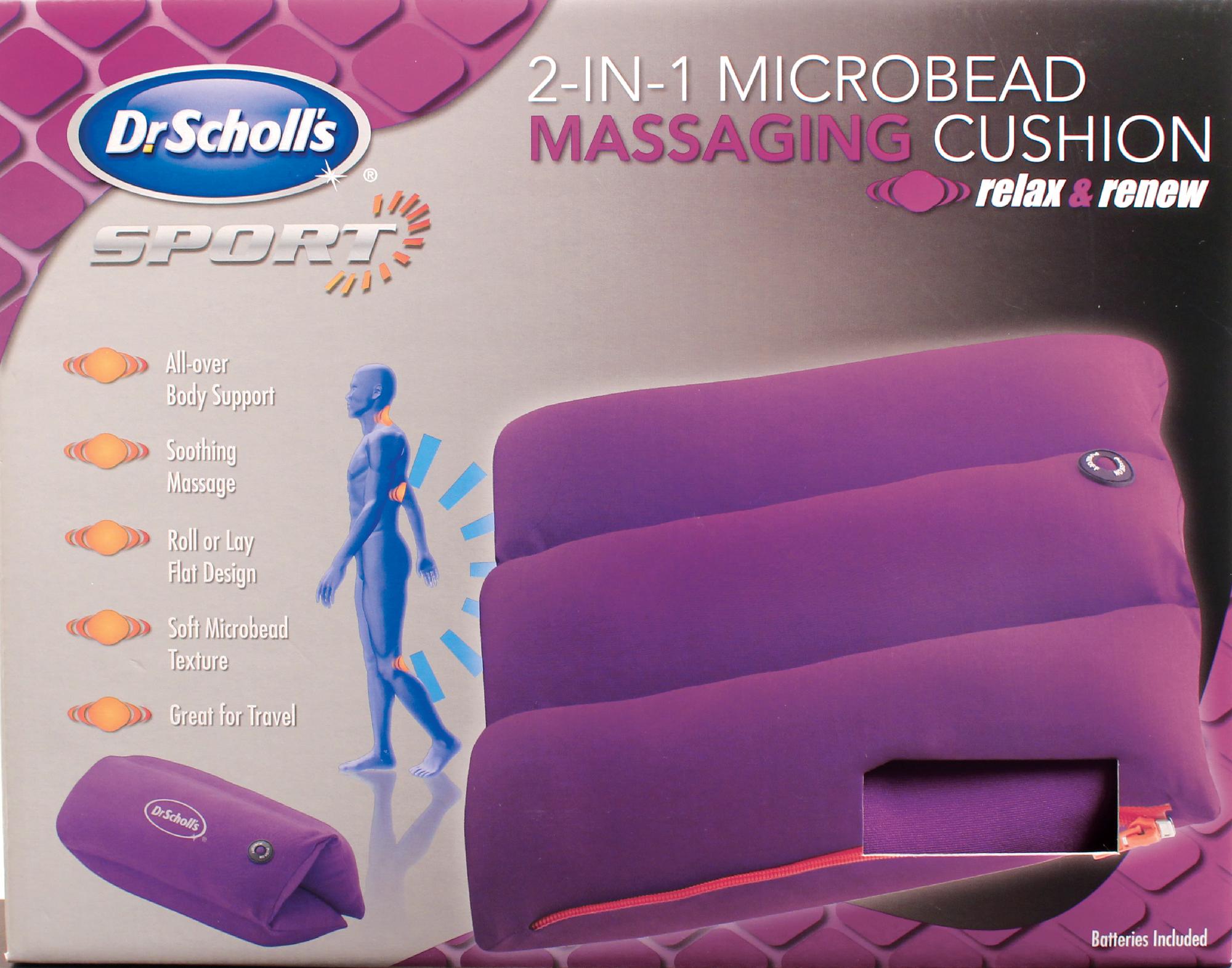Dr. Scholl's DRMA8006 2-in-1 Massaging Cushion w/Microbeads