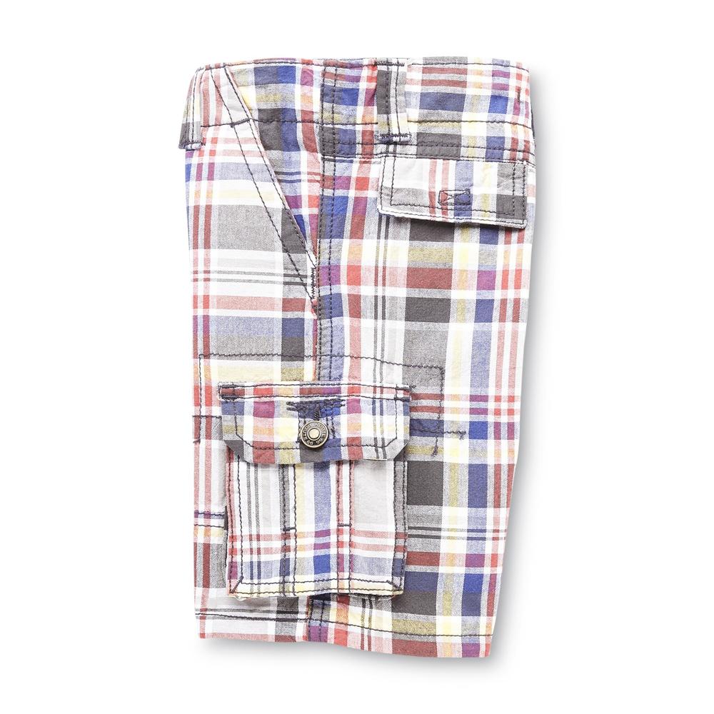 Route 66 Infant & Toddler Boy's Twill Cargo Shorts - Plaid