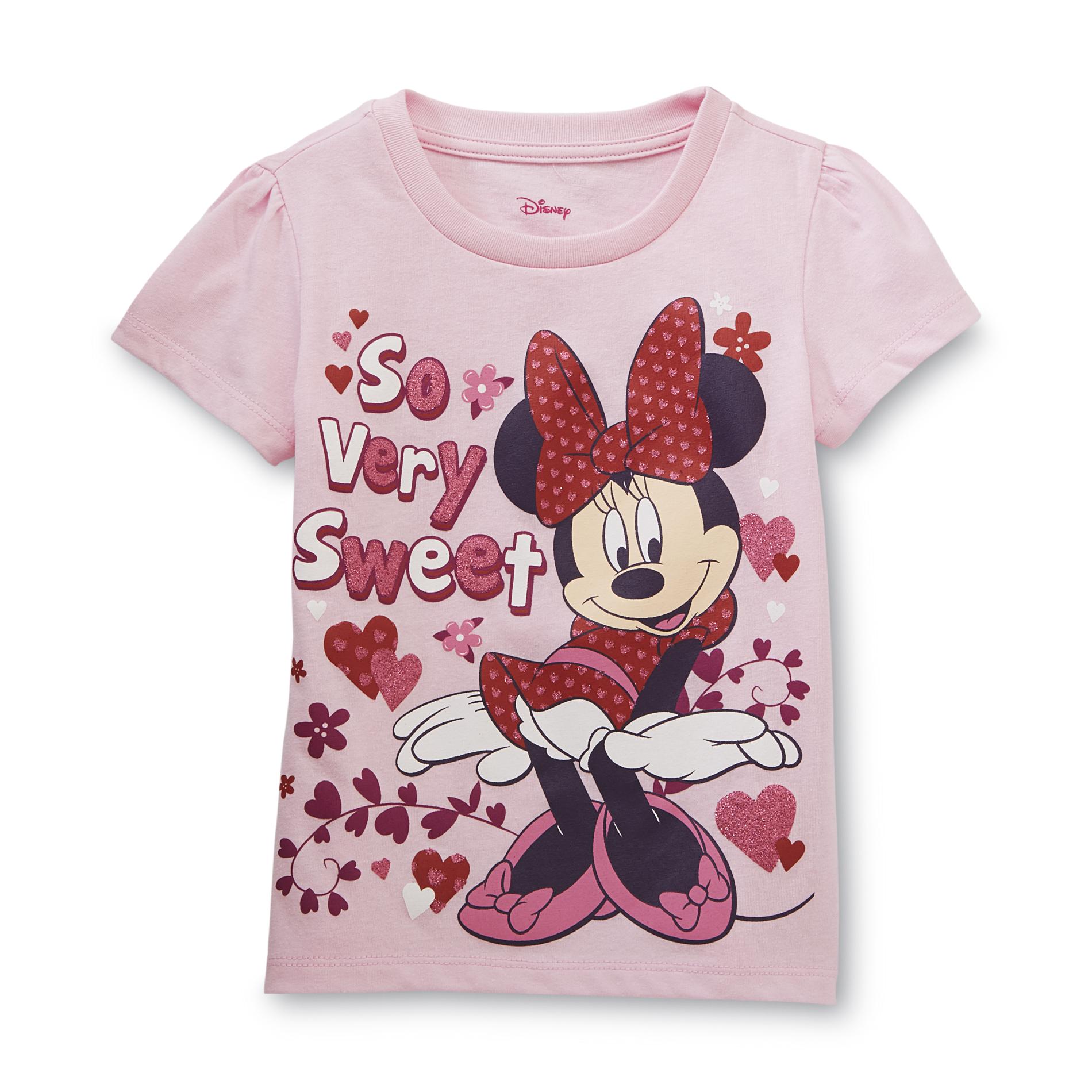 Disney Minnie Mouse Toddler Girl's Valentine's Day T-Shirt