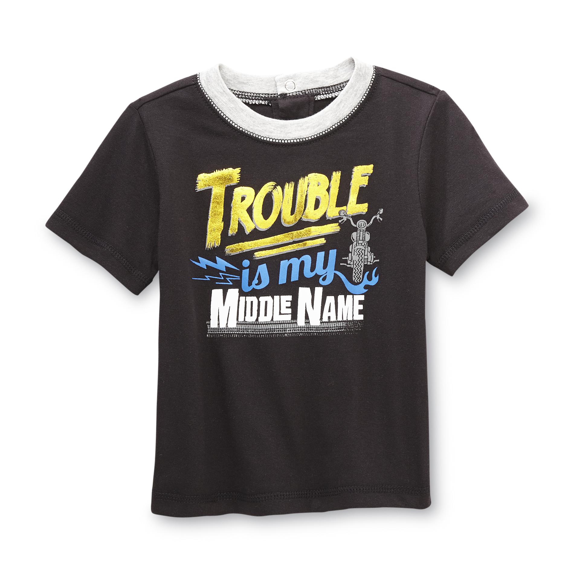 WonderKids Infant & Toddler Boy's Shirt - Trouble Is My Middle Name