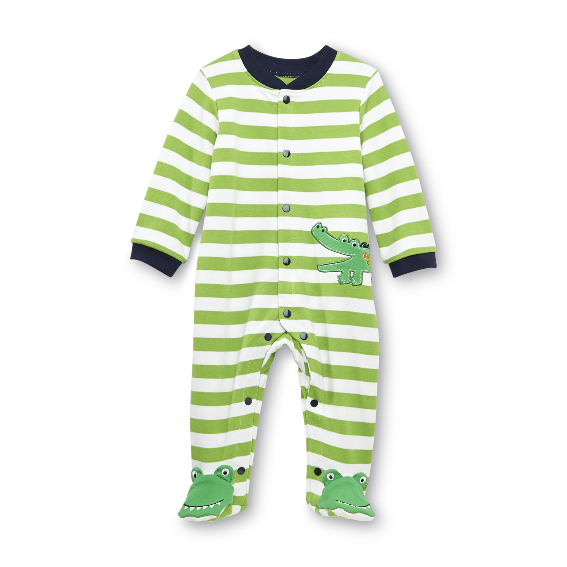 Little Wonders Newborn Boy's Sleeper Pajamas - Alligator