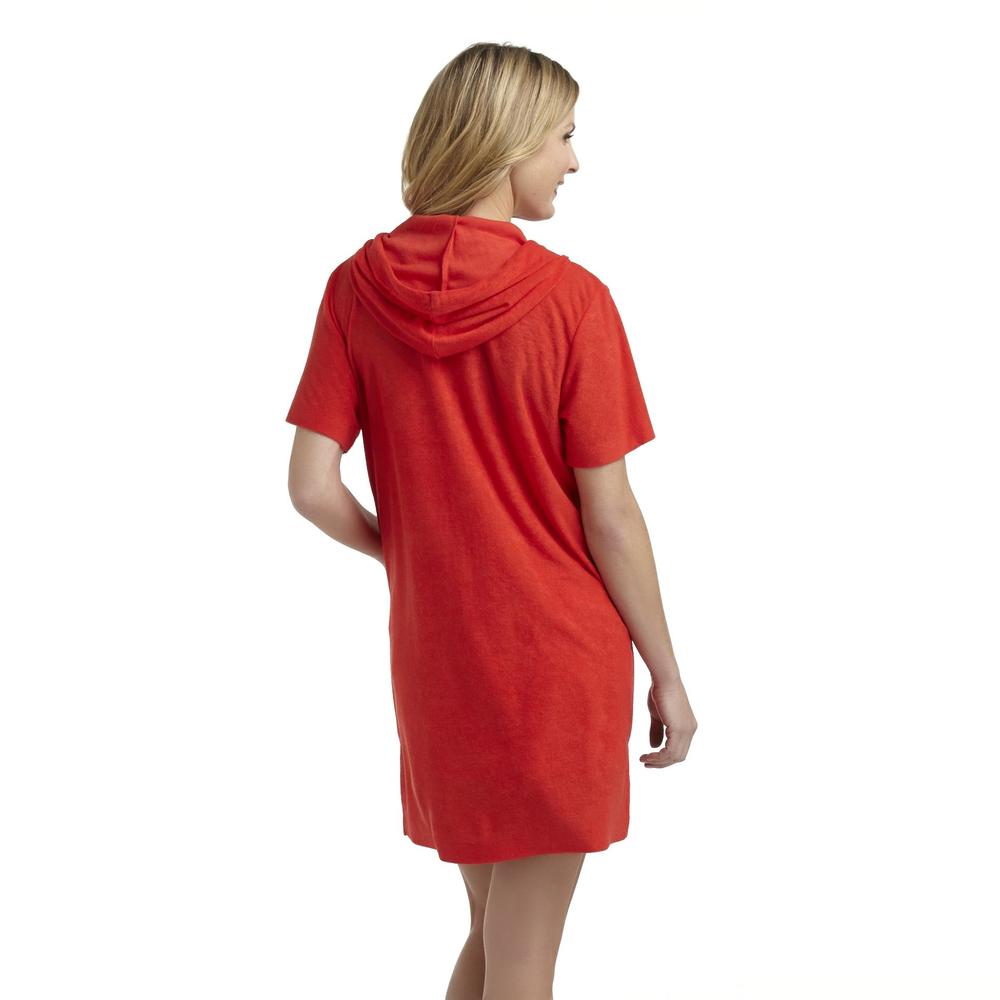 Jaclyn Smith Women's Hooded Swim Cover-Up