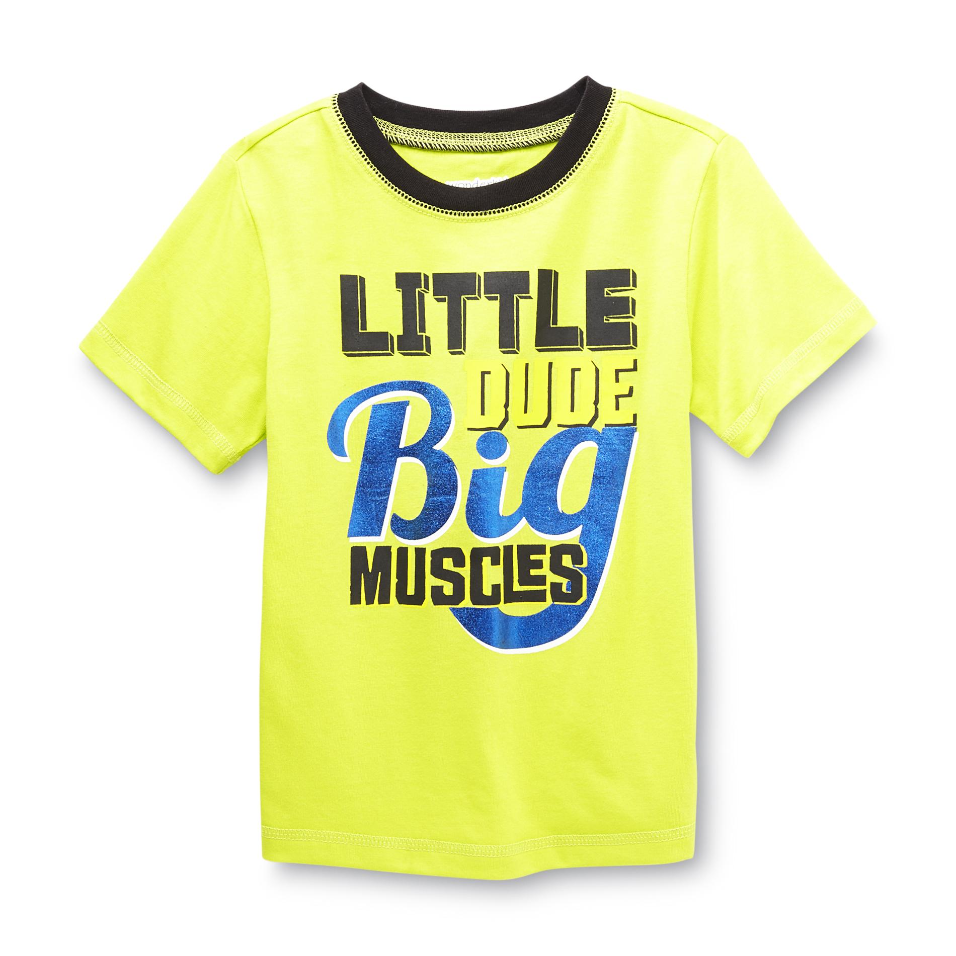 WonderKids Toddler Boy's Shirt - Little Dude Big Muscles