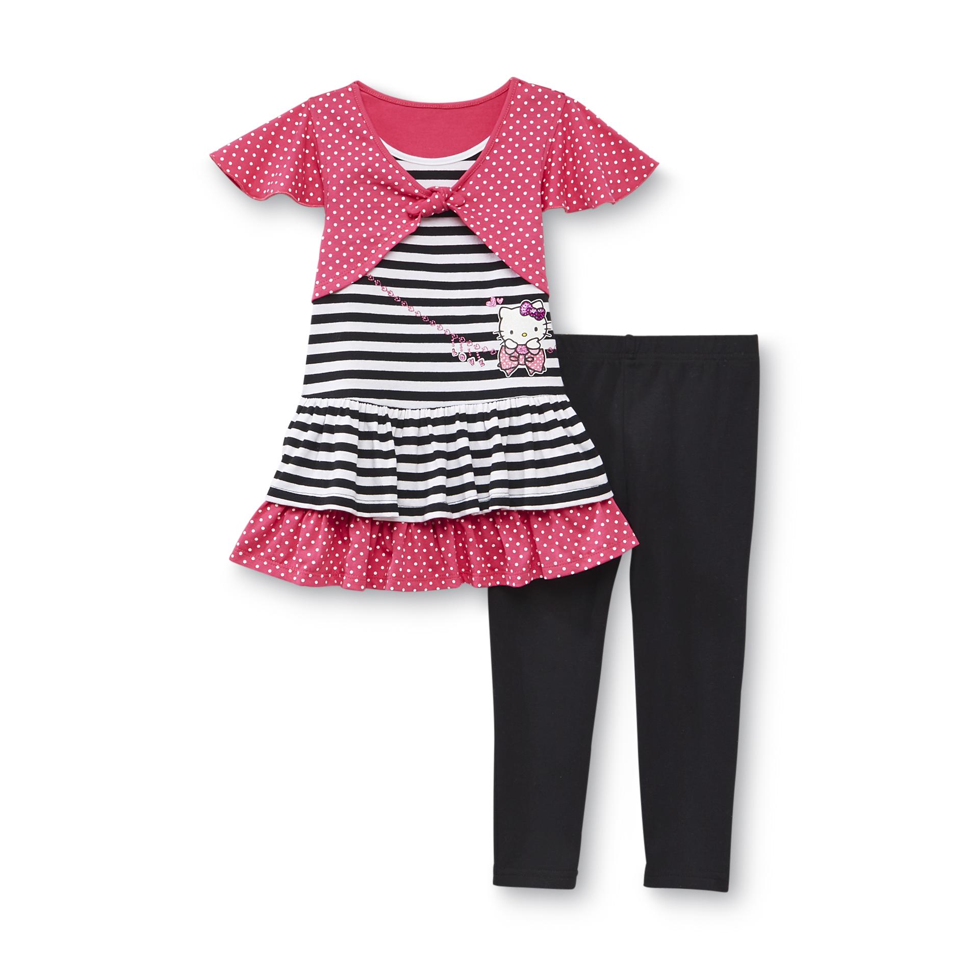 Hello Kitty Toddler Girl's Tunic & Leggings - Polka Dots & Striped