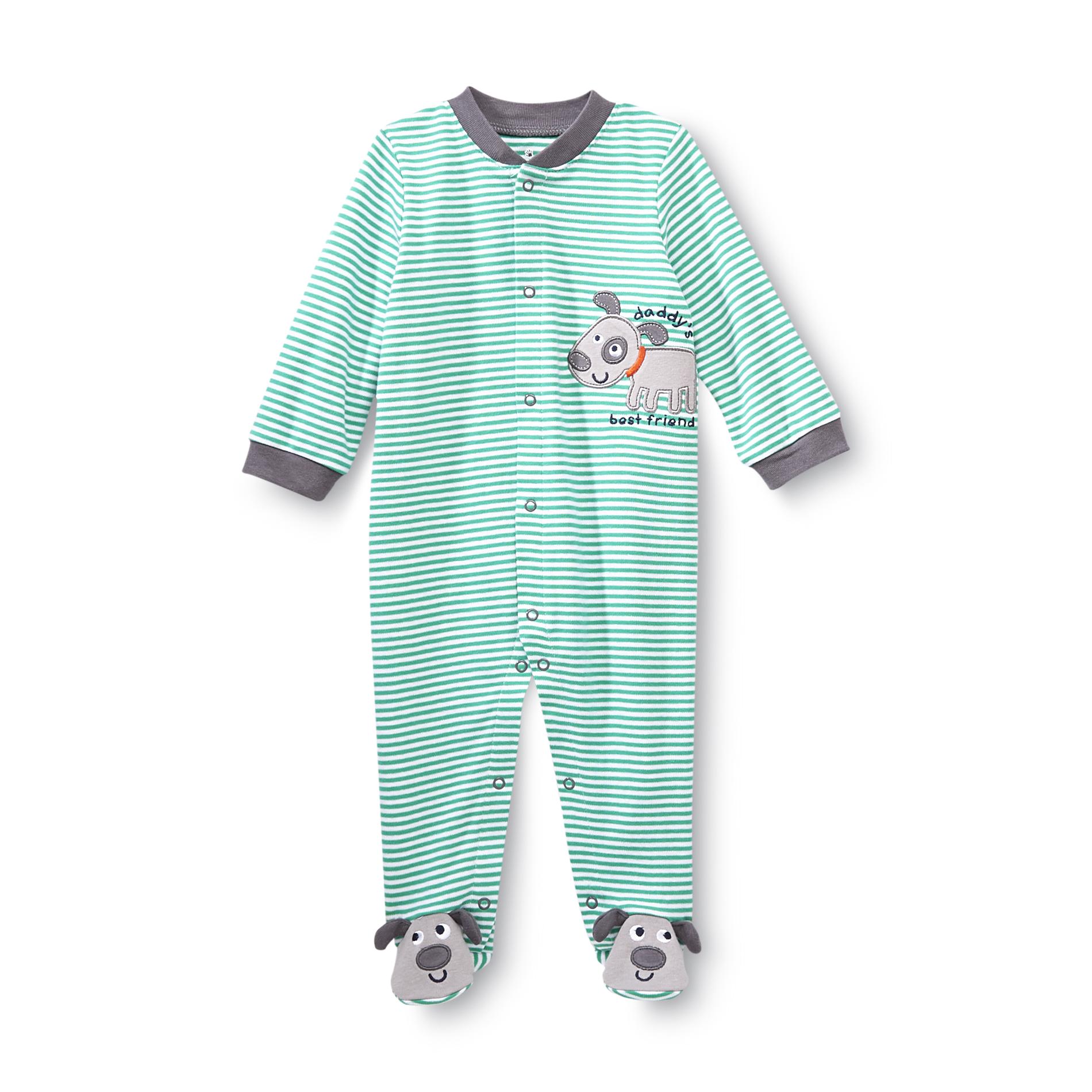 Small Wonders Newborn Boy's Sleeper Pajamas - Puppy