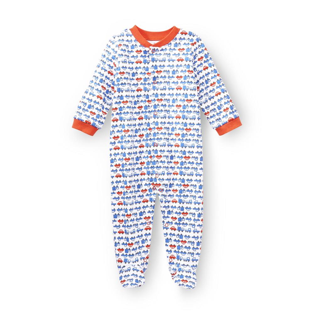 Small Wonders Newborn Boy's Sleeper Pajamas - Cars & Trucks