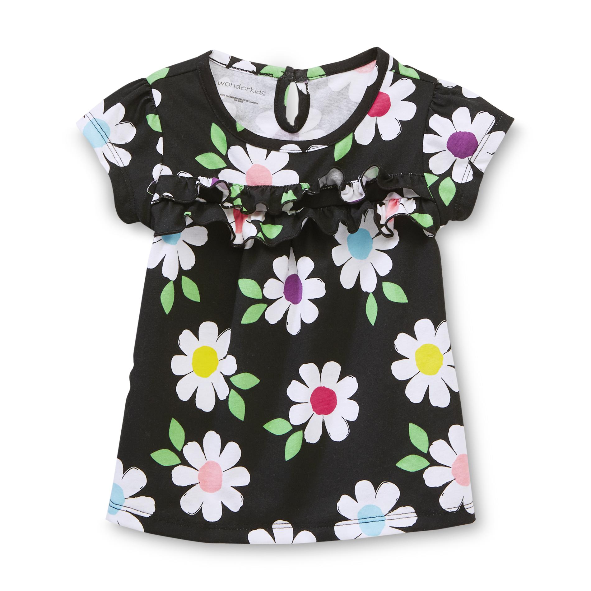 WonderKids Infant & Toddler Girl's Ruffle-Trim Tunic Top - Daisy Floral