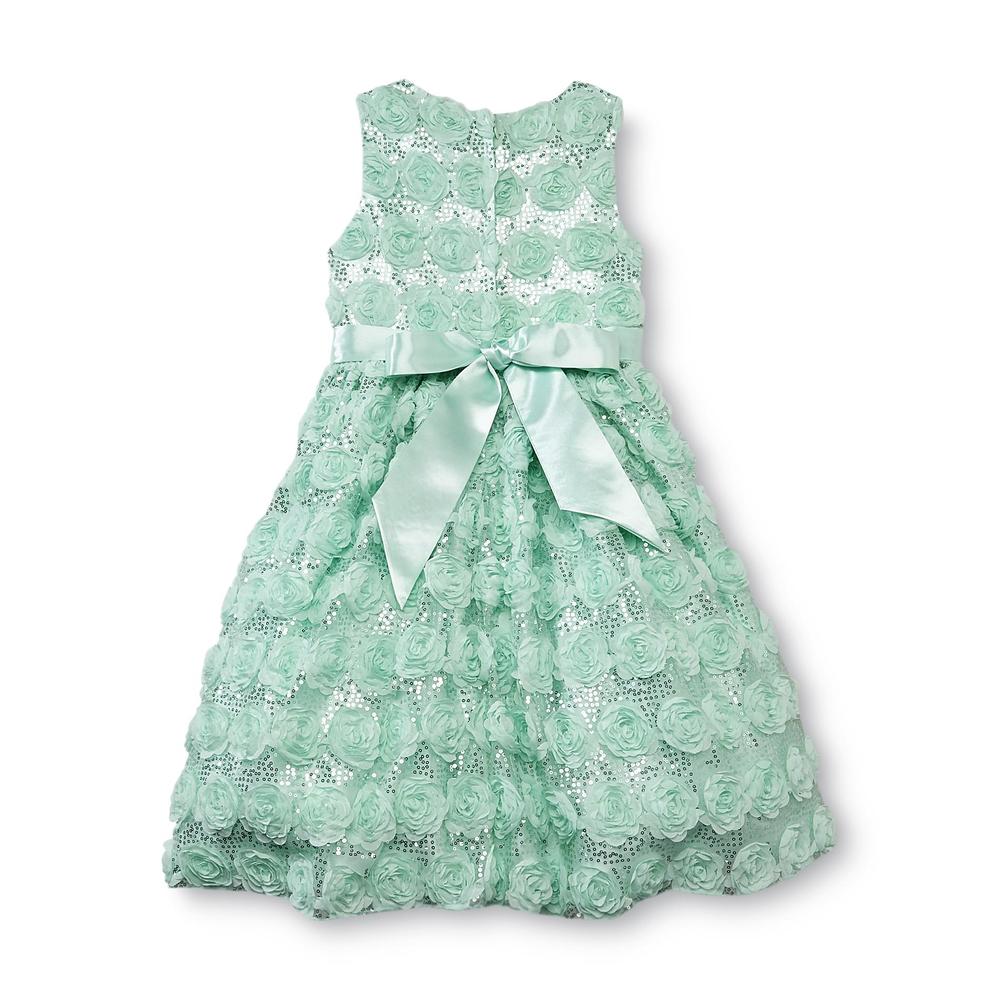 American Princess Girl's Sequin Party Dress - Rosette