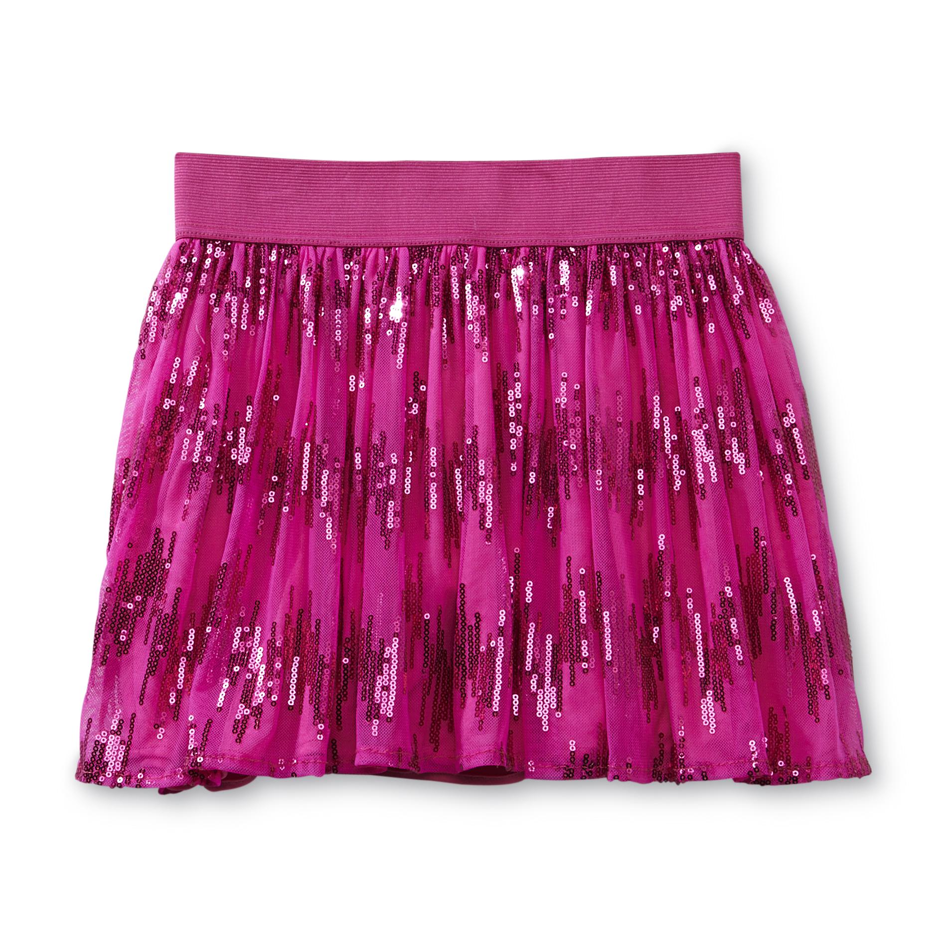 Piper Girl's Scooter Skirt - Sequined