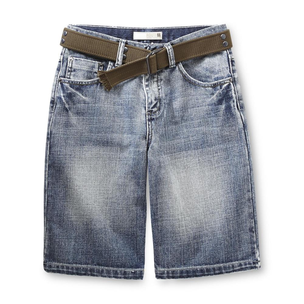 Route 66 Boy's Belted Jean Shorts