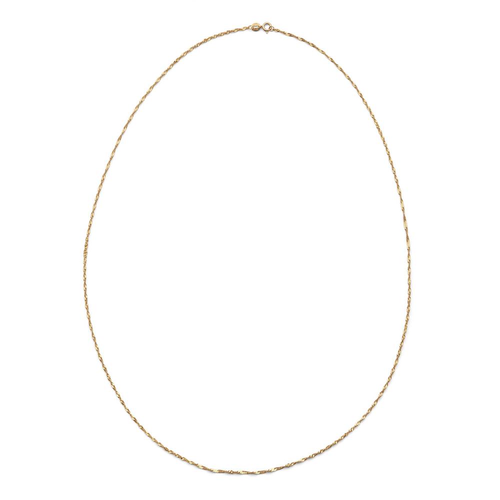 10K Yellow Gold Chain Necklace - 22 Inches