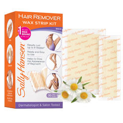 Sally Hansen Hair Remover Kit, 1 Count, Quick and Easy Wax Strip Kit (Packaging May Vary)