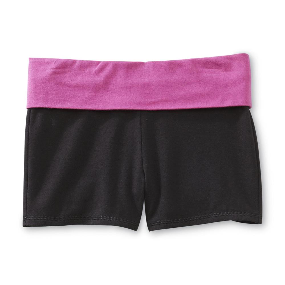Piper Active Girl's Fold-Over Yoga Shorts