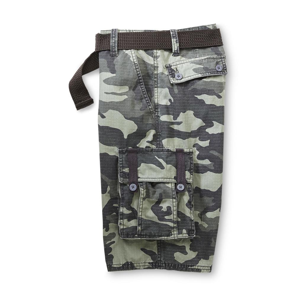 Route 66 Boy's Belt & Cargo Shorts - Camouflage