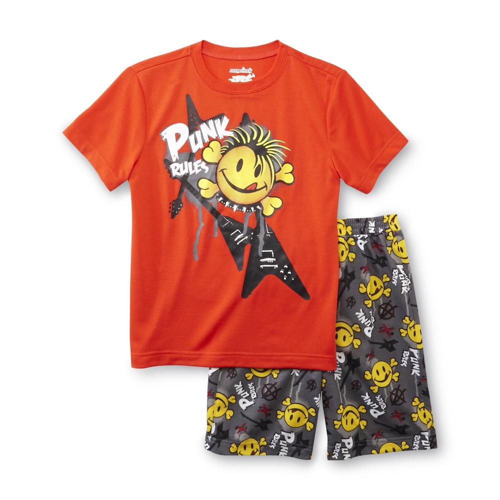 Joe Boxer Boy's Pajama Shirt & Shorts - Punk Rules