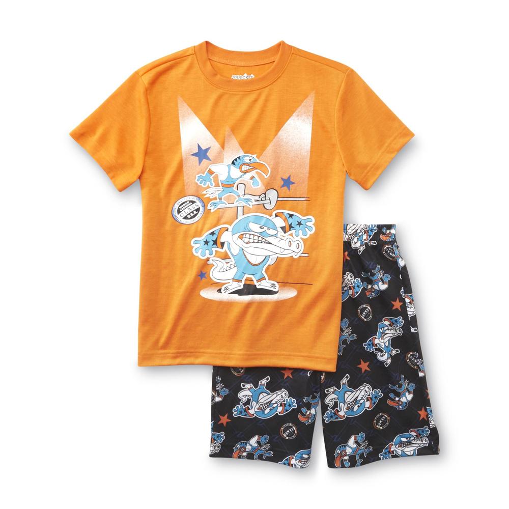 Joe Boxer Boy's Pajama Shirt & Shorts - Alligator & Bird Wrestlers