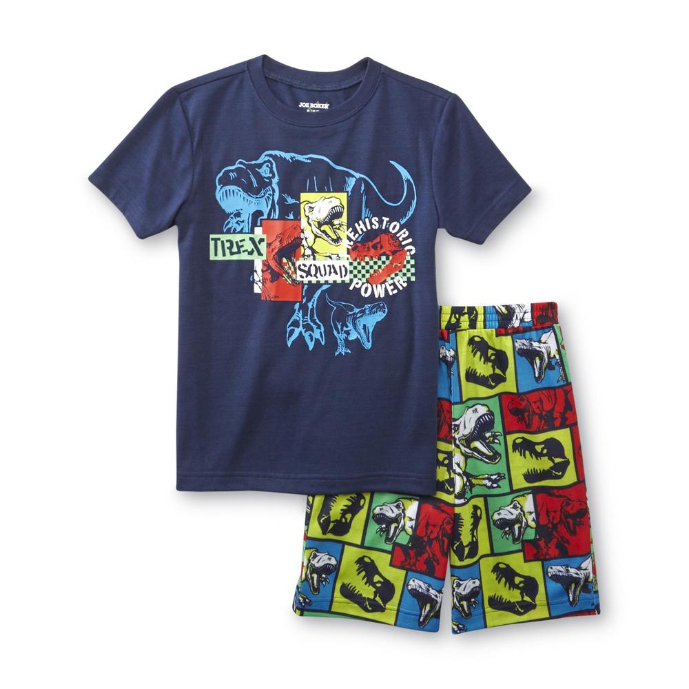 Joe Boxer Boy's Pajama Shirt & Shorts - T-Rex Squad
