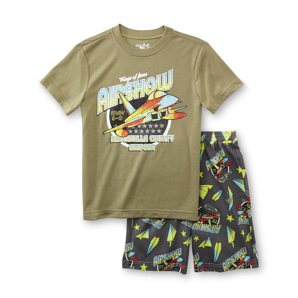 Joe Boxer Boy's Pajama Shirt & Shorts - Wings of Fame Airshow