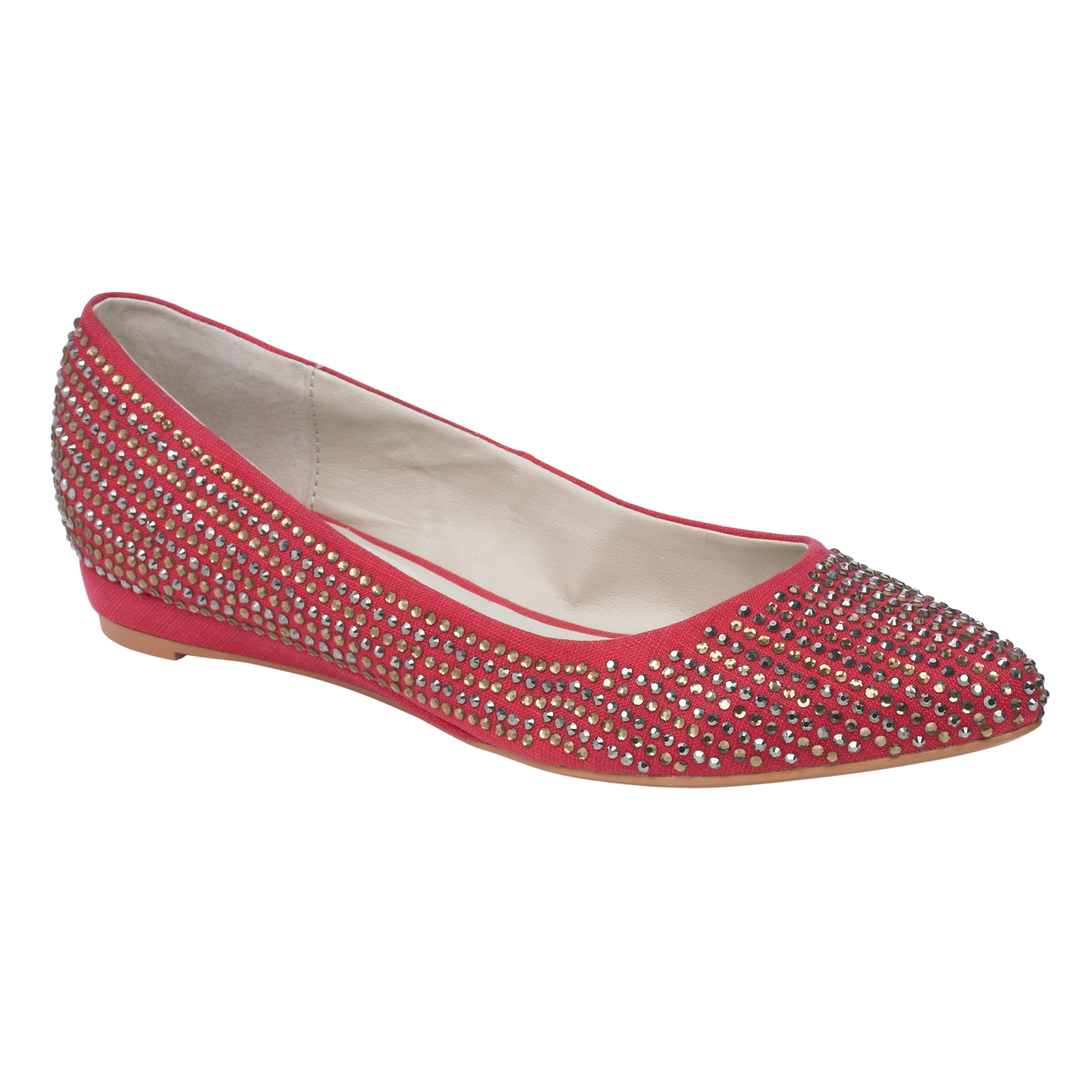 kisses Women's Sliver Wedge Riddle - Red