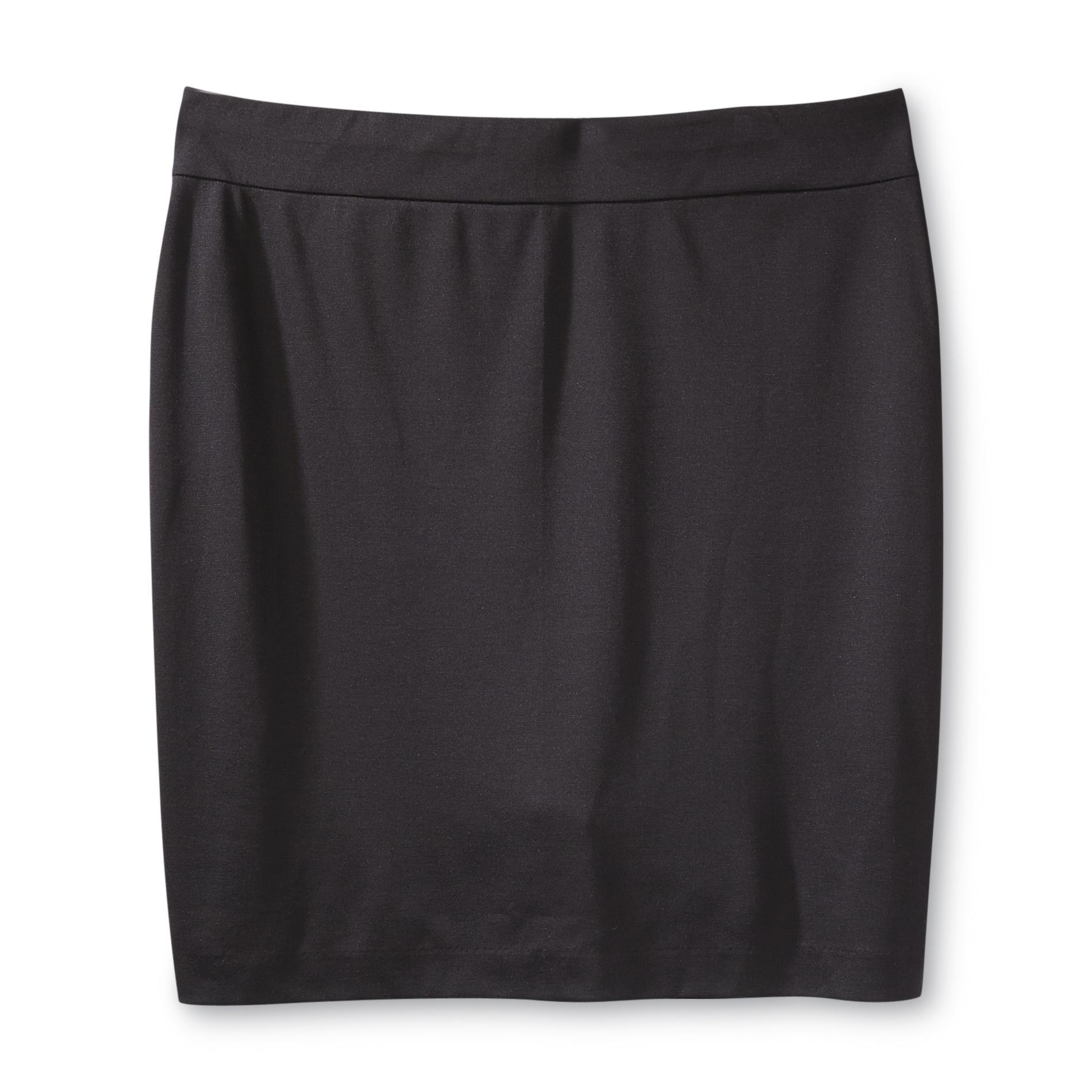 Jaclyn Smith Women's Plus Ponte Pencil Skirt