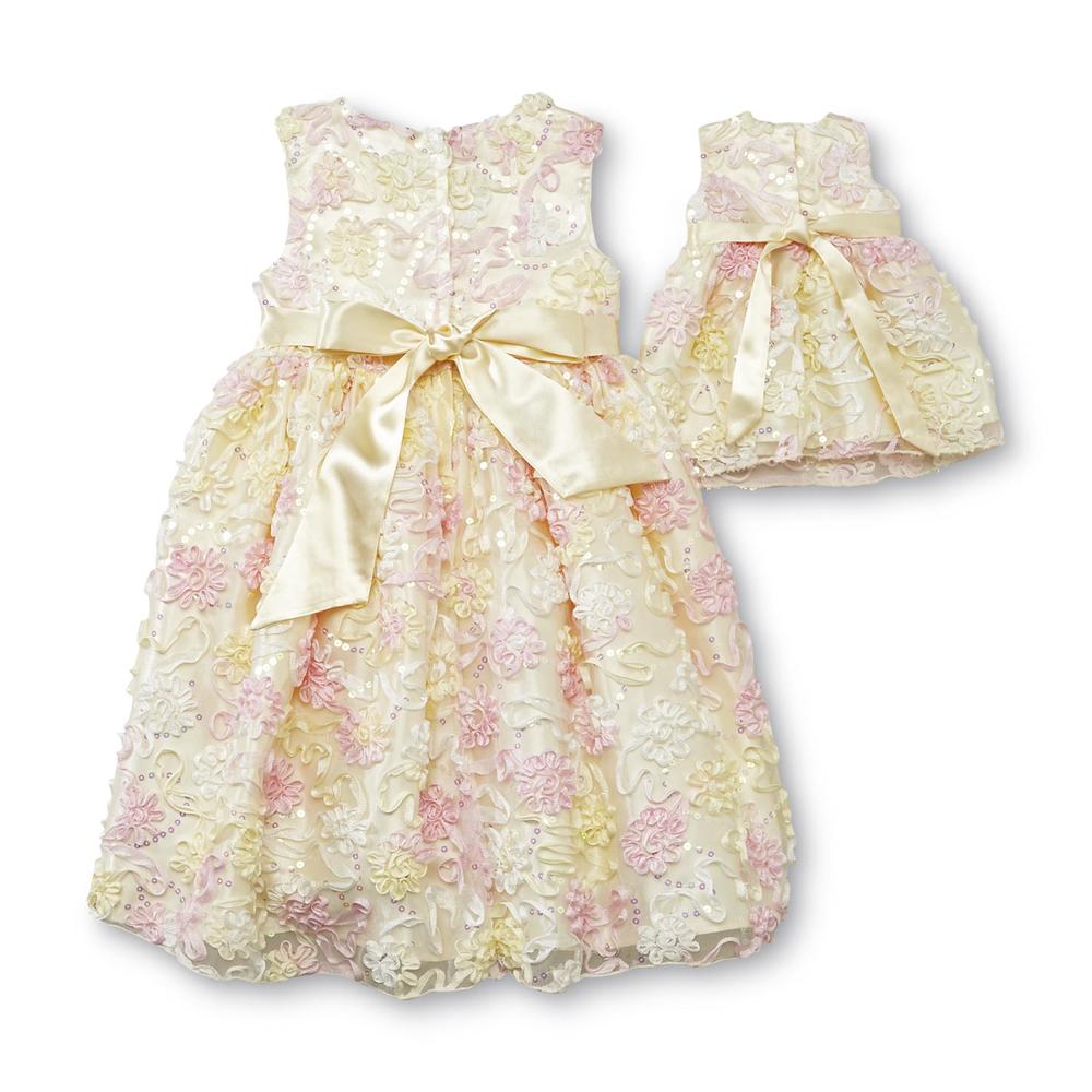 American Princess Girl's Party Dress & Matching Doll Dress