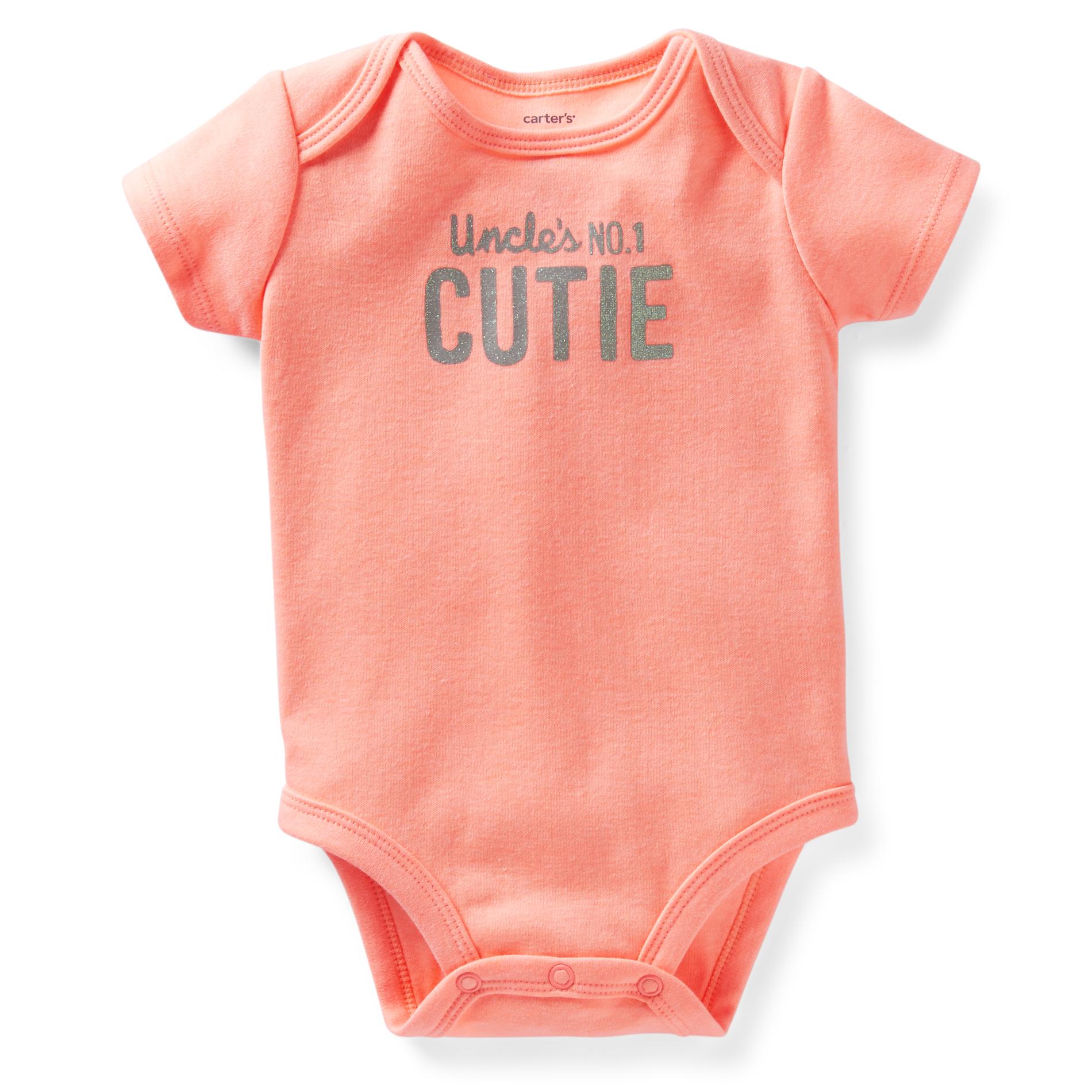 Carter's Newborn & Infant Girl's Bodysuit - Uncle's No. 1 Cutie