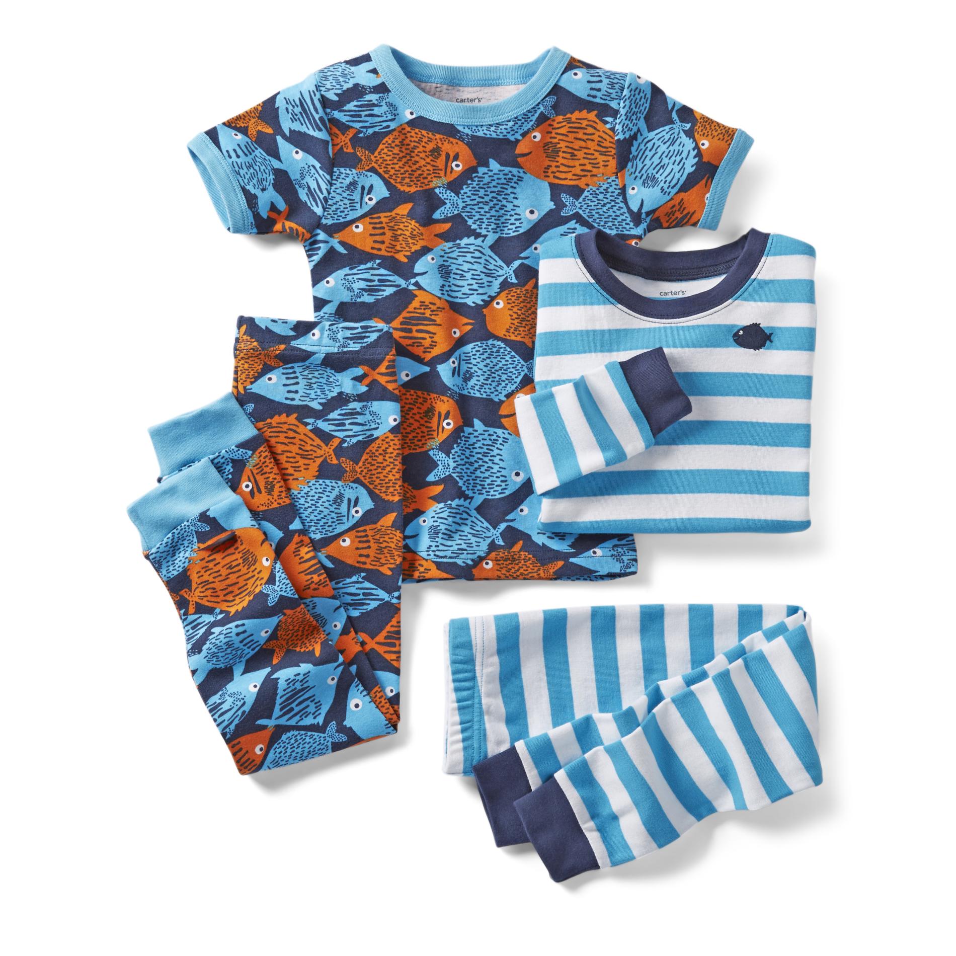 Carter's Infant & Toddler Boy's 2-Pairs Pajamas - Fish