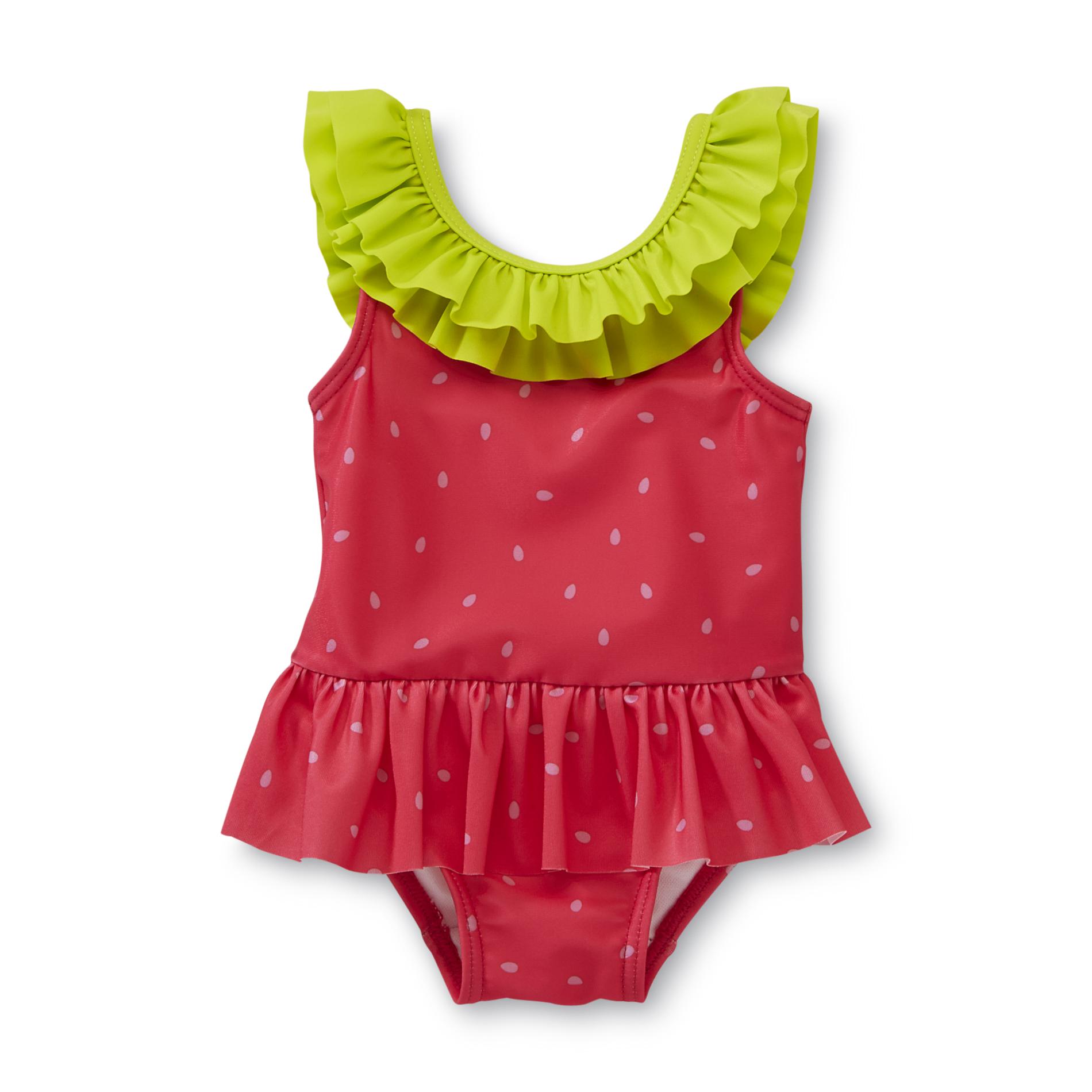 Small Wonders Newborn Girl's One-Piece Swimsuit - Polka Dot