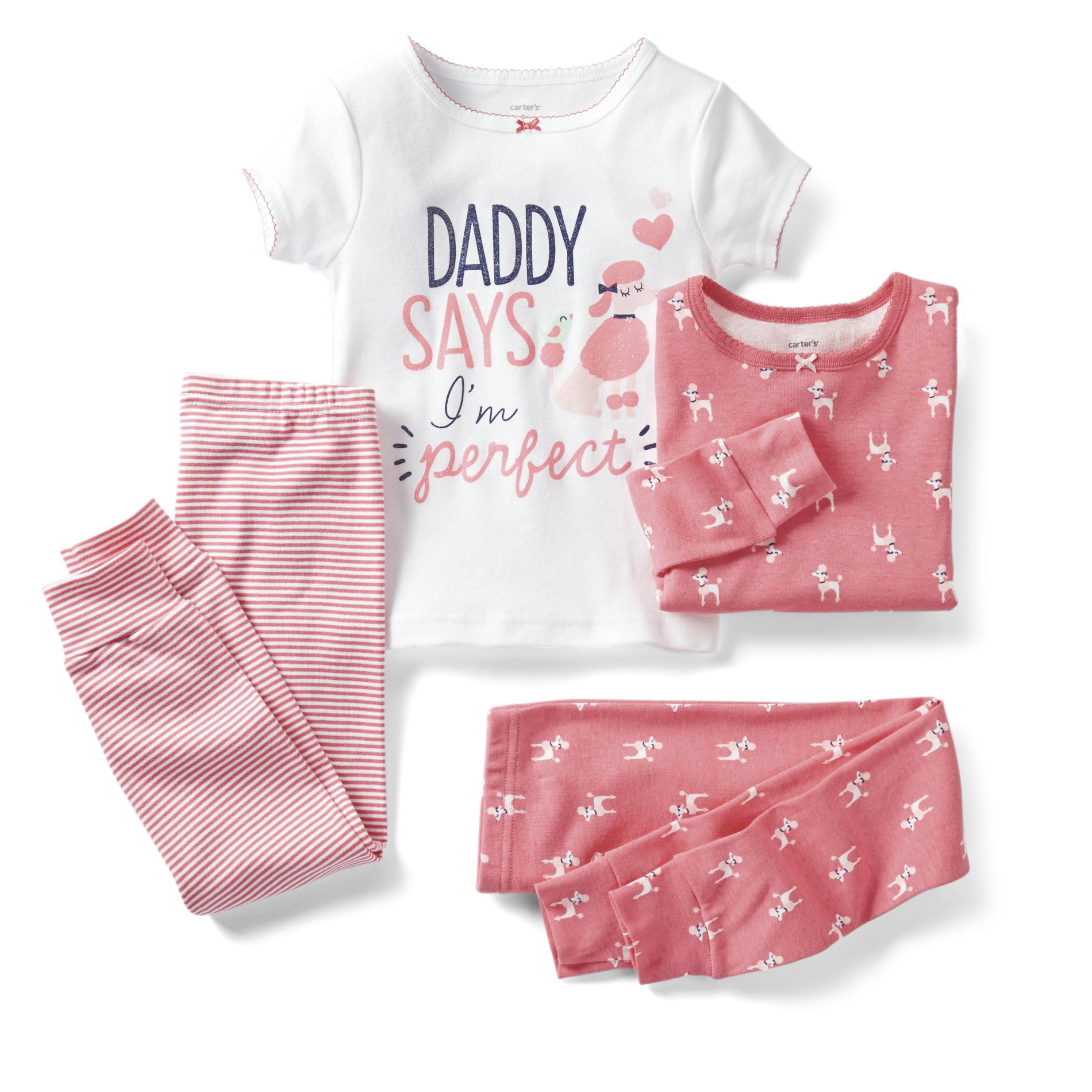 Carter's Infant & Toddler Girl's 2-Pairs Pajamas - Poodles