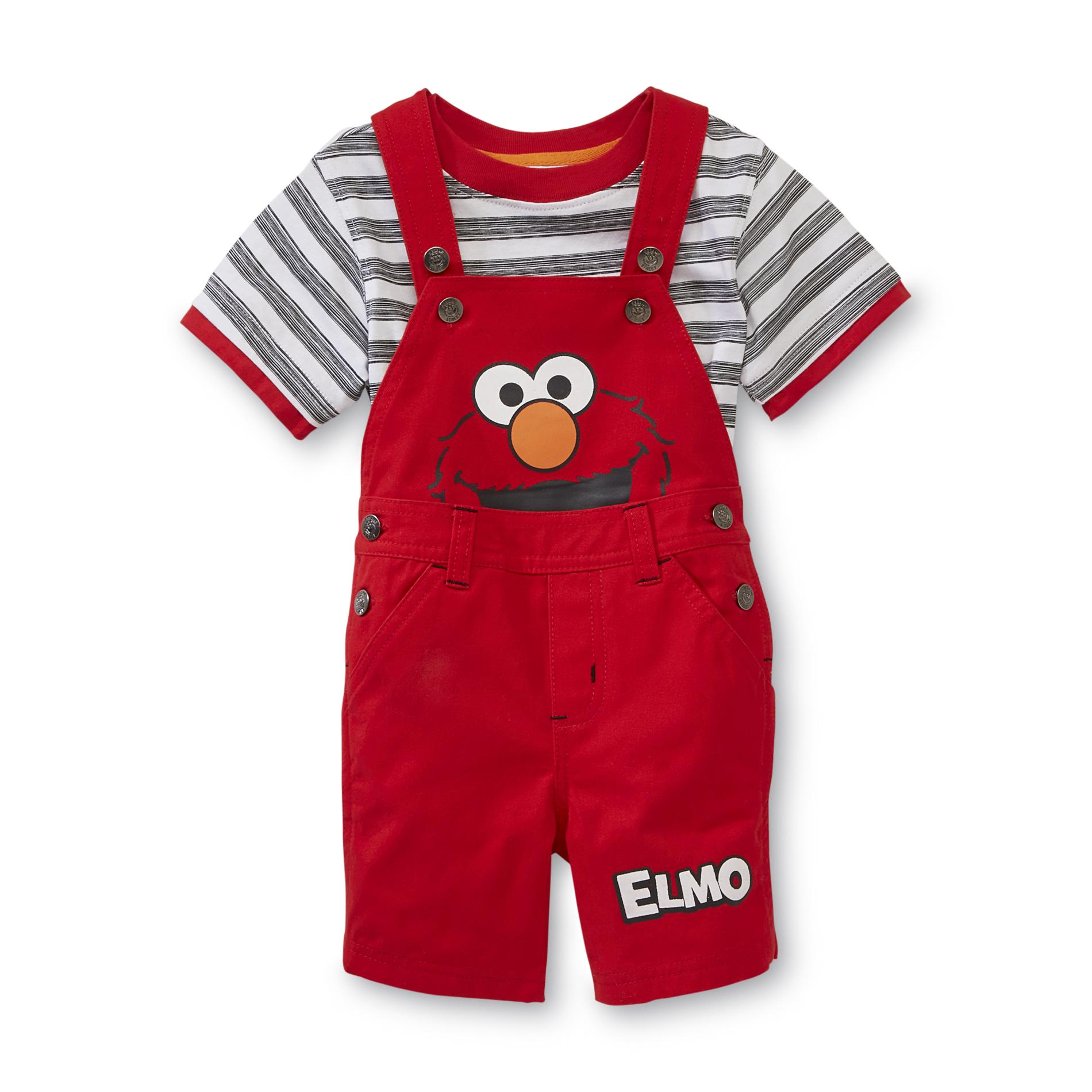 Sesame Street Infant Boy's Shortall & T-Shirt - Elmo