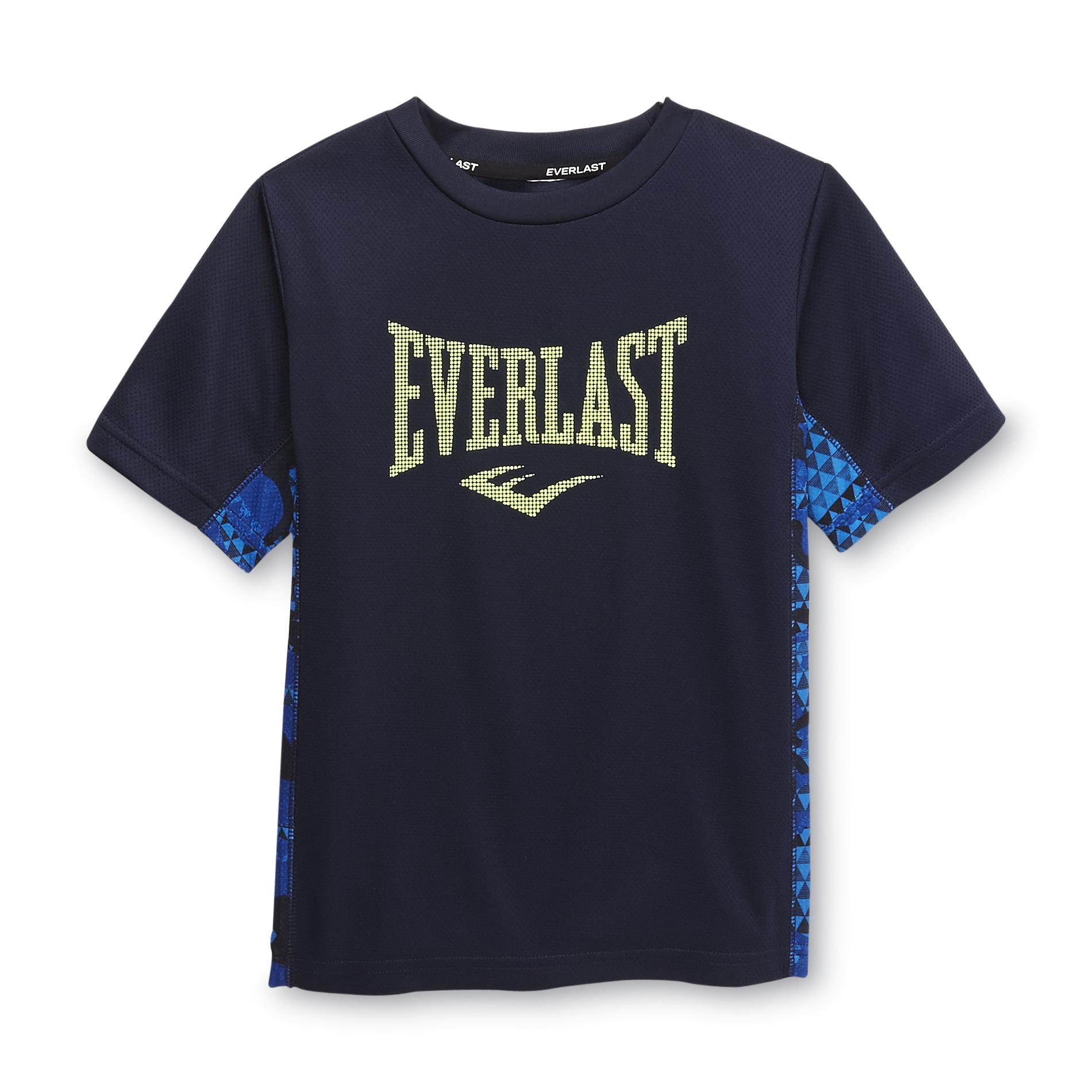 Everlast&reg; Boy's Mesh Athletic T-Shirt - Camouflage Piecing