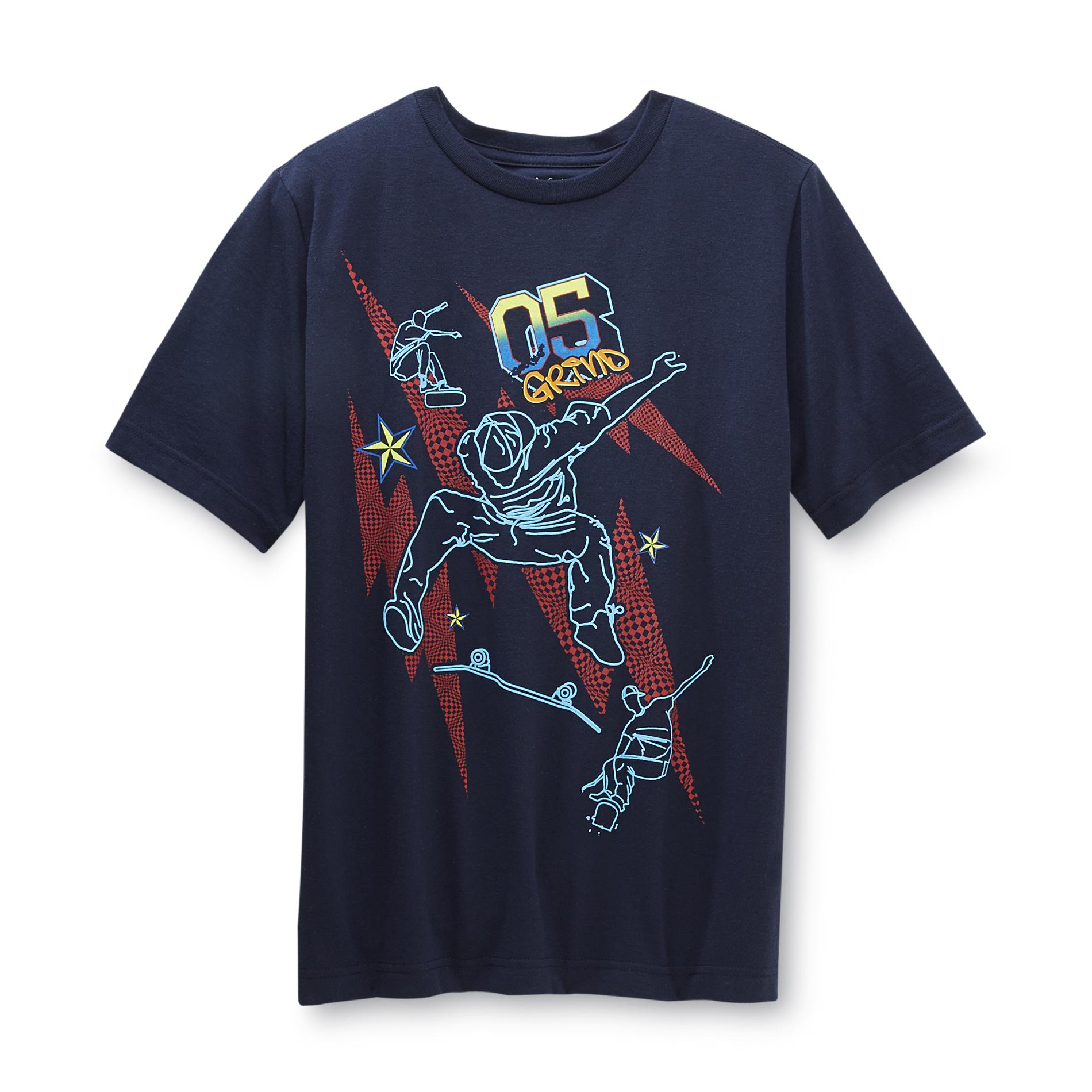 Basic Editions Boy's Graphic T-Shirt - Skateboarders